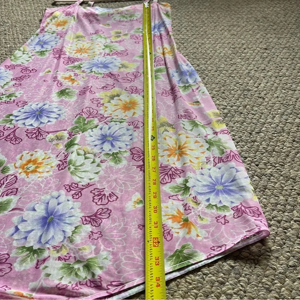 Malizia by La Perla | Sheer Floral Slip Dress IT 4 US 12 Y2K Vintage | Italy